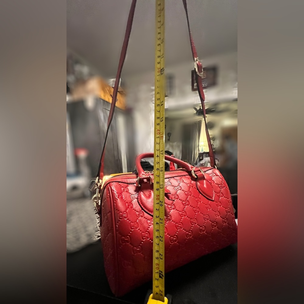 Small Gucci Red Boston bag